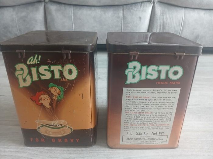 Bisto Gravy Retro storage tin's