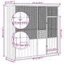 Bird Cage Anthracite 215x78x200 cm Galvanised Steel Image 7