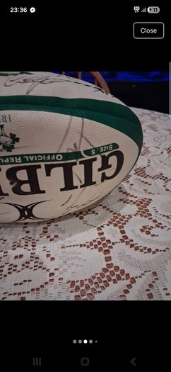 Signed ireland Gilbert rugby ball