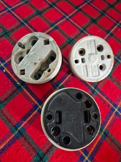 Vintage 3 bakelite original salvaged light switches