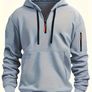 Men's Fashion Hoodie Outdoor Zipper Casual Sweatshirt Image 4
