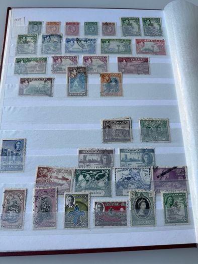 JAMAICA collection in stamp album