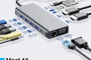 4k 12 in 1 USB-C Hub Docking Station PD Charging Data Transfer