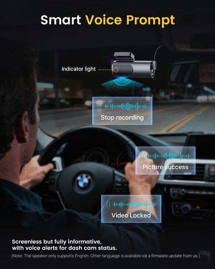 GKU 4K Dash Cam Front and Rear, 5GHz WiFi Dashcam with 64GB SD Card, Dual Car Camera Dash Cam with Parking Monitor, Night Vision, WDR, 170 Wide Angle, G-Sensor, Loop Recording, APP Control, Max 256GB