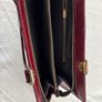 Beautiful Wine Crocodile type leather Handbag Image 8