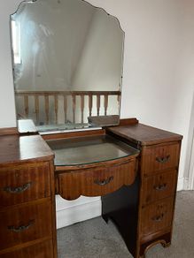 Vintage dressing table with mirror