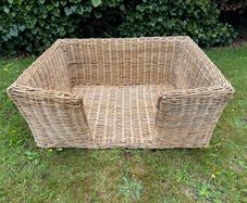 Beautiful Large Wicker Dog Basket (With Optional Cushion)