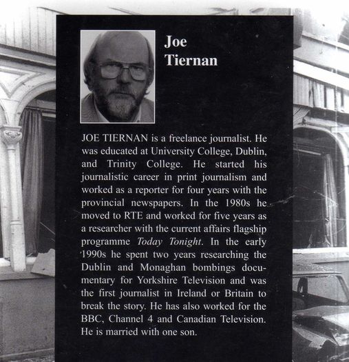 The Dublin And Monaghan Bombings - Joe Tiernan - First Edition