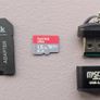 1.5TB SanDisk micro SD card + SD adapter + USB Micro SD Card Reader Image 3
