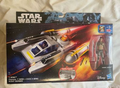 2015 Star Wars Y-Wing Scout Bomber w Karen Jarrus fig
