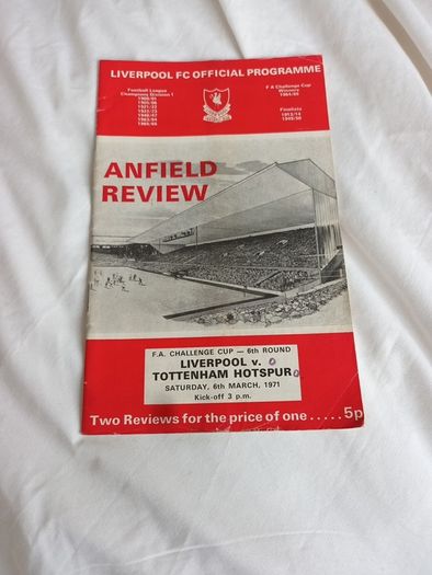 Liverpool - 10 programmes 1968 to 1977
