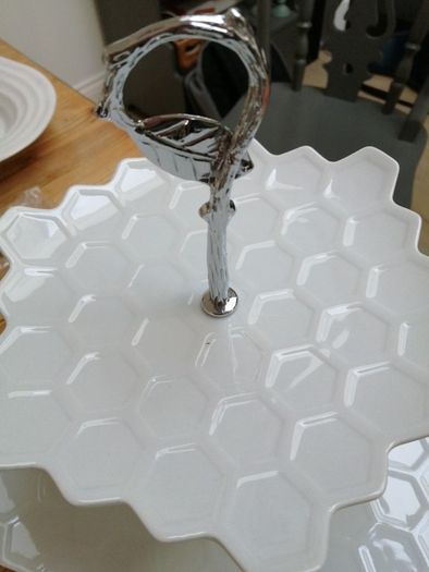 2 tier large cake stand