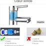 Basin Taps Mixers Bathroom Sink Tap Chrome with UK Standard Hoses Single Lever Hot and Cold Mixer Modern (FREE POSTAGE) Image 6