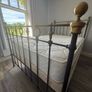 4ft6 Victorian Style Metal Bed , Mattress & Base Included Image 2