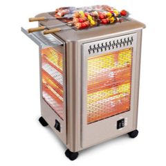 Electric Patio Heater, Electric Heater, Heater Garden Ovens, Grill and  Heater, Universal Handle and Wheel Design