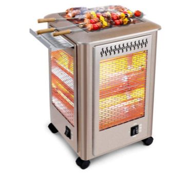 Electric Patio Heater, Electric Heater, Heater Garden Ovens, Grill and  Heater, Universal Handle and Wheel Design