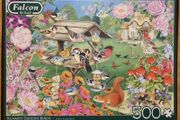 Jumbo Falcon Summer Garden Birds 500 Piece Jigsaw Puzzle