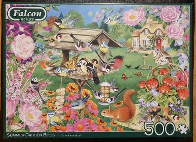 Jumbo Falcon Summer Garden Birds 500 Piece Jigsaw Puzzle