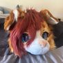 Fursuit head- posable ears and neck fur Image 5