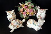 Selection of Aynsley trinket boxes