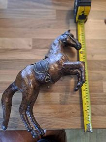 vintage leather horse