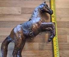 vintage leather horse
