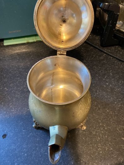EPNS (brass) tea set.