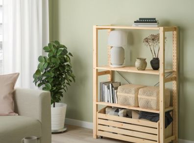 Ikea shelving unit with drawer