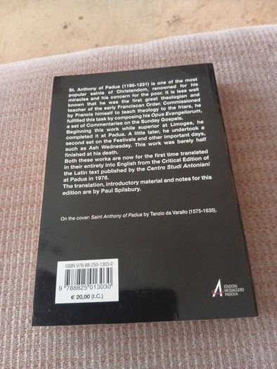 Rare Find St Anthony of Pauda. Sermons for Sundays and Festivals. Vol I. Religious. Short print run.