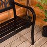 Steel Garden Bench Image 4