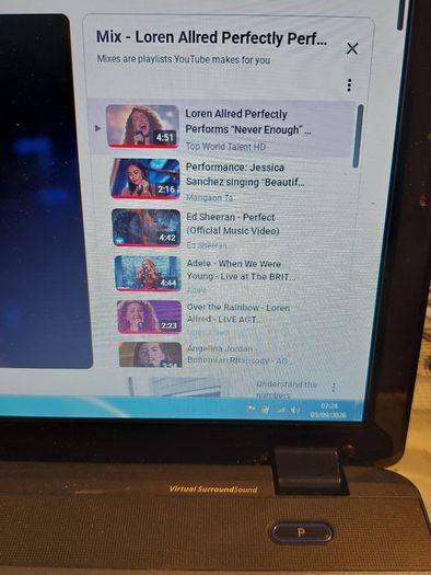ACER ASPIRE 5738, Model No MS2264, Intel Core 2 Duo CPU T9550, 2.67GHz, 4GB Ram, 500GB HDD, Windows 7 32 bit, Firefox, Opera, Chrome and VLC