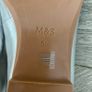 M&S Leather Square Toe Ballet Pumps Silver Metallic  Size 5.5 Image 7