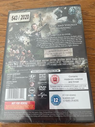Snow White & The Huntsman DVD