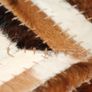 Rug Genuine Leather Patchwork 160230 cm Chevron Brown/White Image 4