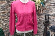 Pink Knitwear cardigan by Heinzelman small