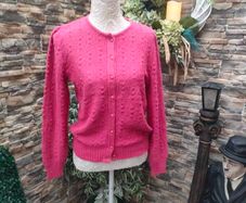 Pink Knitwear cardigan by Heinzelman small
