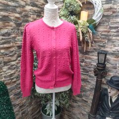 Pink Knitwear cardigan by Heinzelman small