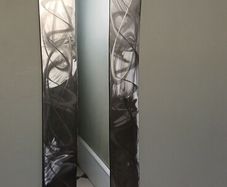Large metal framed mirror by Grainne Breslin