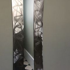 Large metal framed mirror by Grainne Breslin