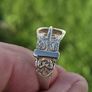 Vintage Gents 9ct Gold Buckle Ring Image 5