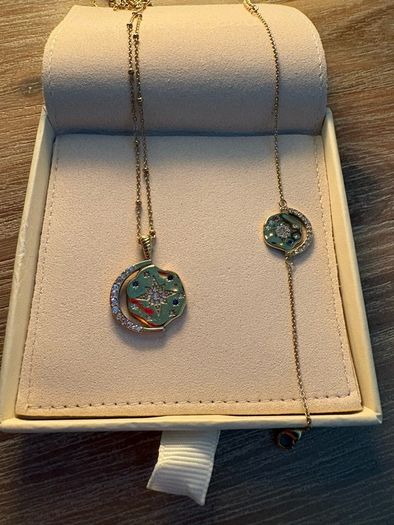 Mettle & Bloom Sun, Moon and Stars Necklace and Bracelet