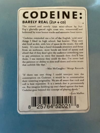 Codeine - Barley Real