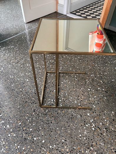 mirrored table