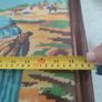 French Vintage Embroidery Picture in a wooden Frame - Women working in the Fields-70s Image 7