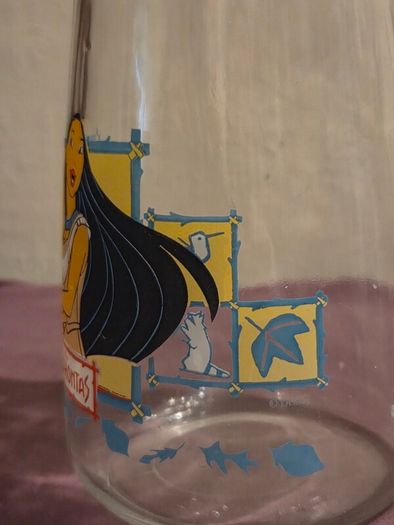 1990's Disney Pocahontas Glass Pitcher