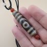 Vintage Himalayan Tibetan 2 Eyes Agate Dzi Bead Amulet Image 10