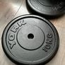 10kg  x 4 York standard 1" diameter weight plates Image 4