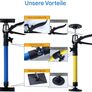 Cabinet Lifter - Adjustable from 48 to 114 cm Third Hand | 30 kg Load Capacity Work Easier Levelling Bar Lift Bracket for Electrical Appliances Construction Fridge Awning Image 4