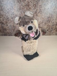 Vintage The Puppet Company Wolf Teddy Soft Toy Plush Plushie