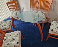 FREE Glass top table and chairs + TV